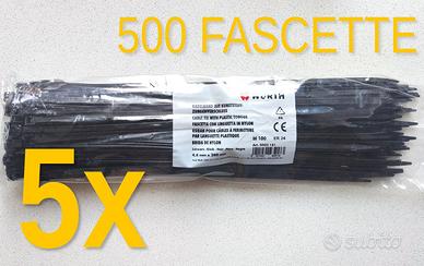 5 x 100 fascette Wurth 0502161 mm 4,8x280 NUOVE