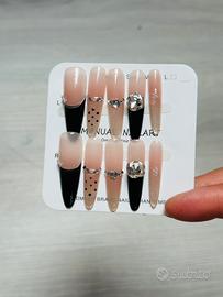 Unghie finte fatto a mano in gel taglia m