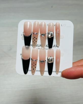 Unghie finte fatto a mano in gel taglia m