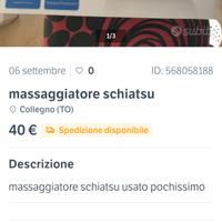 massaggiatore shiatzu