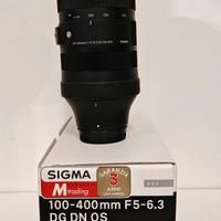 Sigma 100 400  attacco Fujifilm X ex  demo ribasso