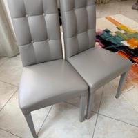 set di 6 sedie imbottite tenute molto bene 