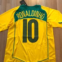 MAGLIA CALCIO RONALDINHO BRASILE 2004