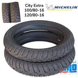 Coppia Copertoni Michelin City Extra 120/80-16 10