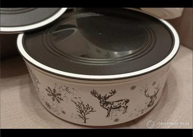 ‼️Tupperware Natale‼️ Ciotola Renne bianco/nero