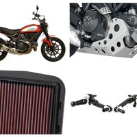 Ducati Scrambler Scarico bauletto cupolino riser