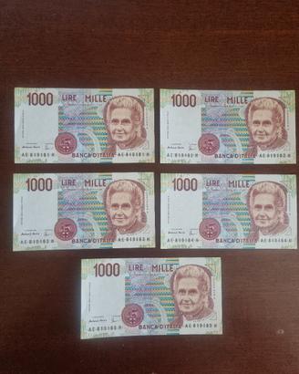 Banconite 1.000 lire Montessori