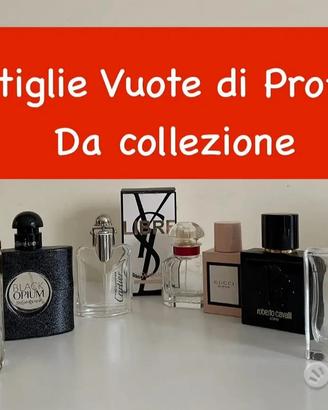 Bottiglie profumo da collezione