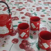 Set tazze da thè cinesi con teiera e tazzine