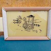 vassoio vintage 30x20cm 