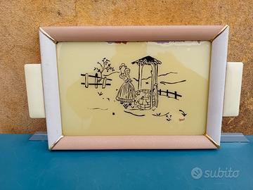 vassoio vintage 30x20cm 