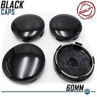 Tappi Coprimozzo Nero Lucido 60MM Cerchi in Lega