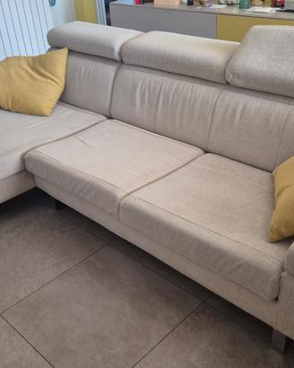 Divano moderno angolare con chaise longue