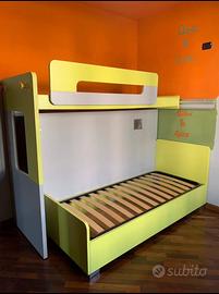 Letto a castello scorrevole