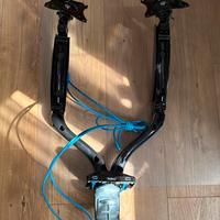 Supporto per 2 monitor da scrivania