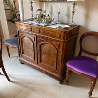 Credenza Antica in Radica di Noce