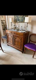 Credenza Antica in Radica di Noce