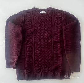 Maglione bordeaux girocollo – Imperial