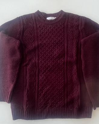 Maglione bordeaux girocollo – Imperial