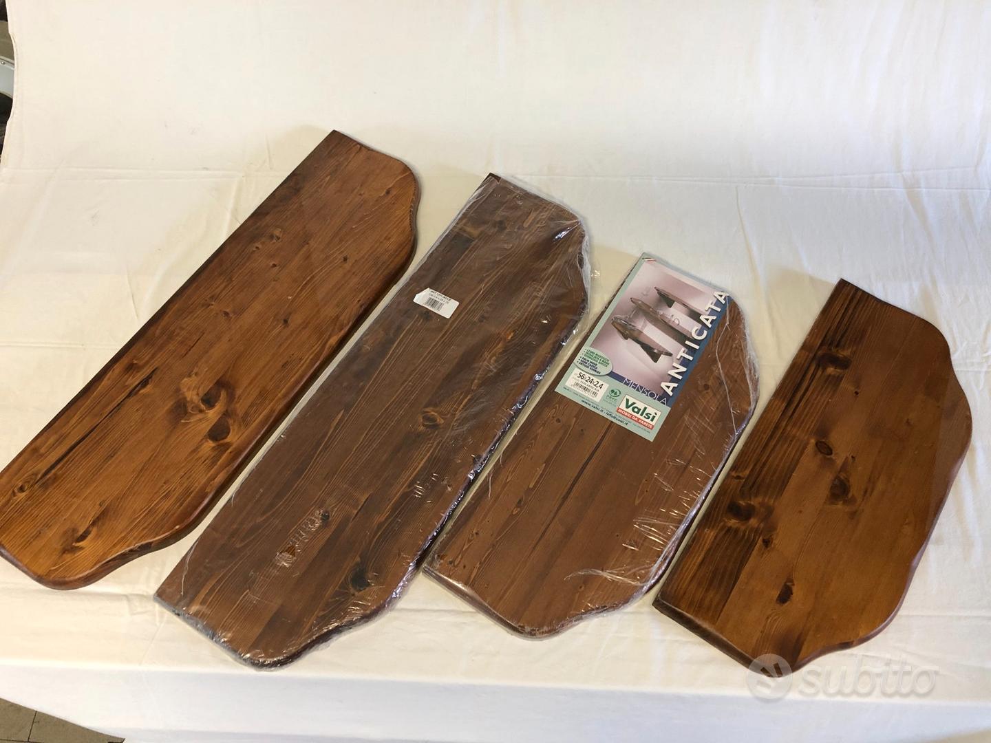 Mensole in legno finitura noce anticato - Arredamento e Casalinghi In  vendita a Bologna
