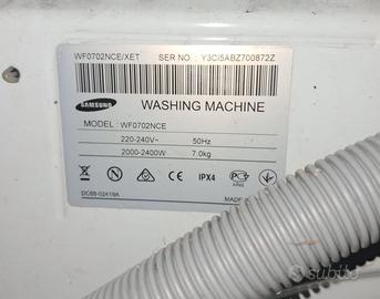 Ricambi per lavatrice Samsung WF0702NCE