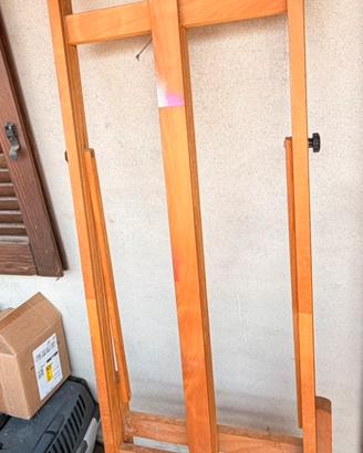 Cavalletto pittore in legno - regolabile