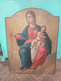 Madonna del Rosario con Bambino del XIX francese