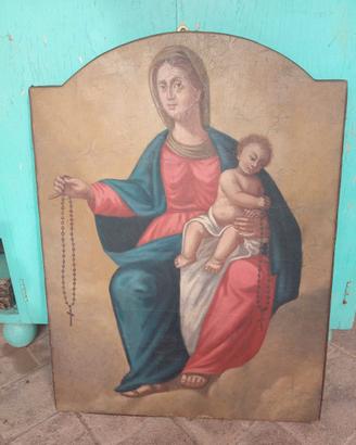 Madonna del Rosario con Bambino del XIX francese