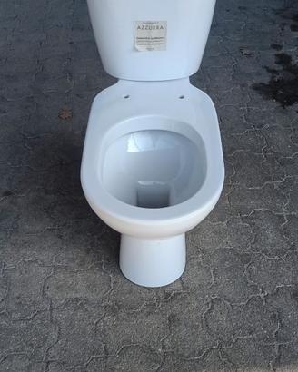 Vaso con cassetta in porcellana Azzurra