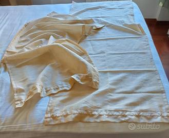 Coppia tendine color senape