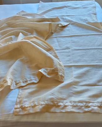 Coppia tendine color senape