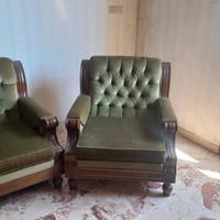 coppia di poltrone vintage