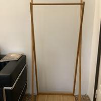 Appendiabiti in legno di bambù