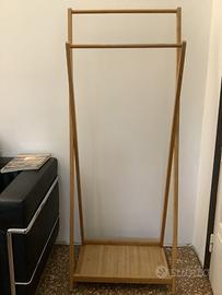 Appendiabiti in legno di bambù