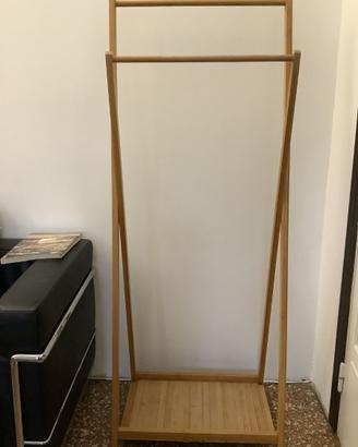 Appendiabiti in legno di bambù
