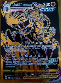 Carta pokemon Urshifu pluricolpo vmax black gold n
