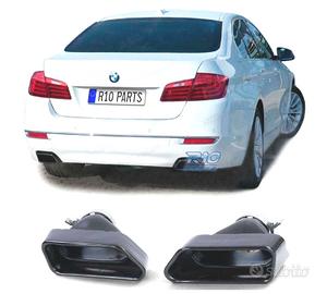TERMINALI SCARICO BMW F10 F11 F12 F13 LOOK V8 NERO