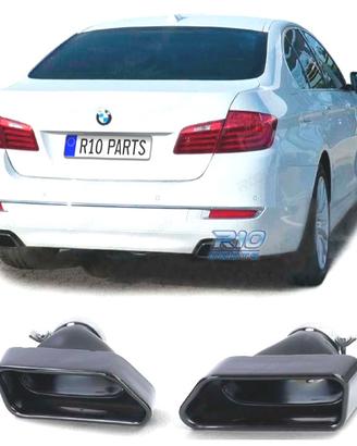 TERMINALI SCARICO BMW F10 F11 F12 F13 LOOK V8 NERO