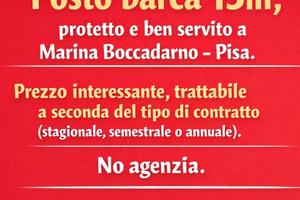 Posto barca 15 m
