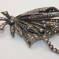 Splendida spilla argento marcasite