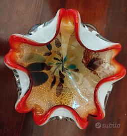 Ciotola, posa cenere in vetro di Murano