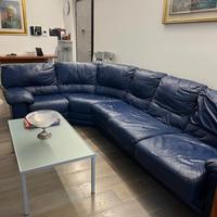 Divano letto in pelle