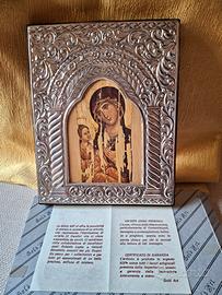 icona bizantina argento