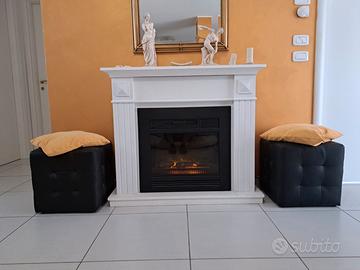 Caminetto elettrico con cornice