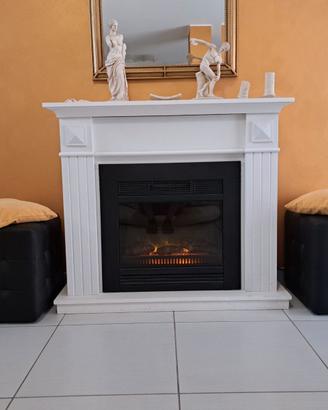 Caminetto elettrico con cornice