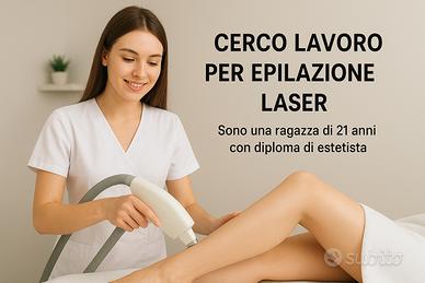 Estetista in epilazione laser
