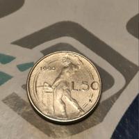 50 Lire piccole 1990 ERRORE DI CONIO 