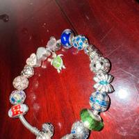 Bracciale con charm in argento 925