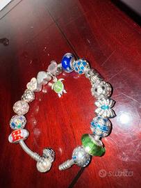 Bracciale con charm in argento 925