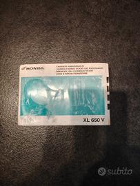 Libretto uso e manutenzione Honda XL 650 V